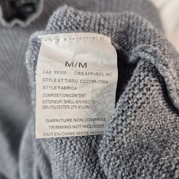 Charlie B Sweater Womens M Gray Knit Pullover Long Sleeve Mock Neck Top - Picture 6 of 8